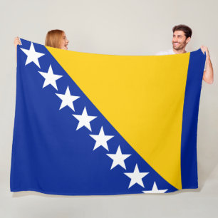 Flagge von Bosnien und Herzegowina Fleecedecke