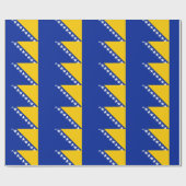 Flagge von Bosnien und Herzegowina Geschenkpapier (Flach)