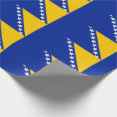 Flagge von Bosnien und Herzegowina Geschenkpapier (Ecke)