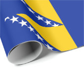 Flagge von Bosnien und Herzegowina Geschenkpapier (Rolleneckpunkt)
