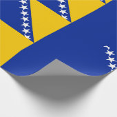 Flagge von Bosnien und Herzegowina Geschenkpapier (Ecke)