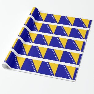 Flagge von Bosnien und Herzegowina Geschenkpapier