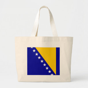 Flagge von Bosnien und Herzegowina Jumbo Stoffbeutel