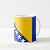 Flagge von Bosnien und Herzegowina Kaffeetasse (VorderseiteRechts)