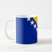 Flagge von Bosnien und Herzegowina Kaffeetasse (Links)
