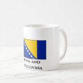 Flagge von Bosnien und Herzegowina Kaffeetasse (VorderseiteRechts)