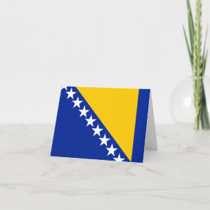 Flagge von Bosnien und Herzegowina Karte