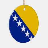 Flagge von Bosnien und Herzegowina Keramik Ornament (Rechts)