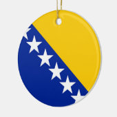 Flagge von Bosnien und Herzegowina Keramik Ornament (Links)