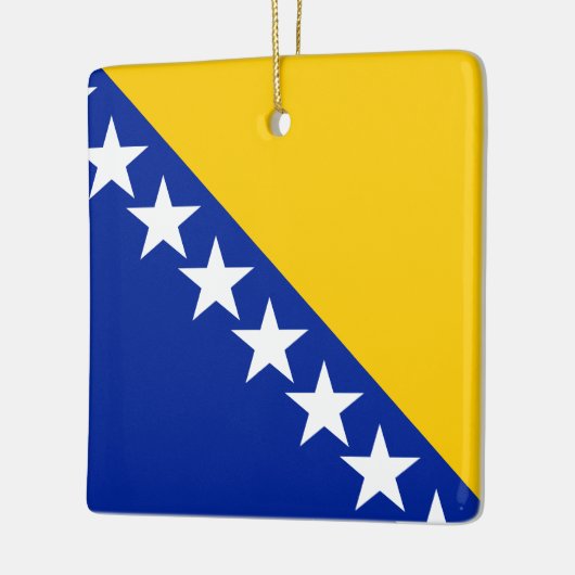 Flagge von Bosnien und Herzegowina Keramikornament (Links)