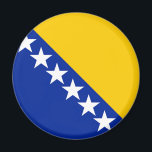 Flagge von Bosnien und Herzegowina Magnet<br><div class="desc">Flagge von Bosnien und Herzegowina</div>