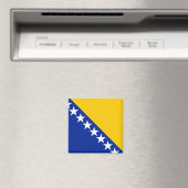Flagge von Bosnien und Herzegowina Magnet (In Situ (Geschirrspüler))