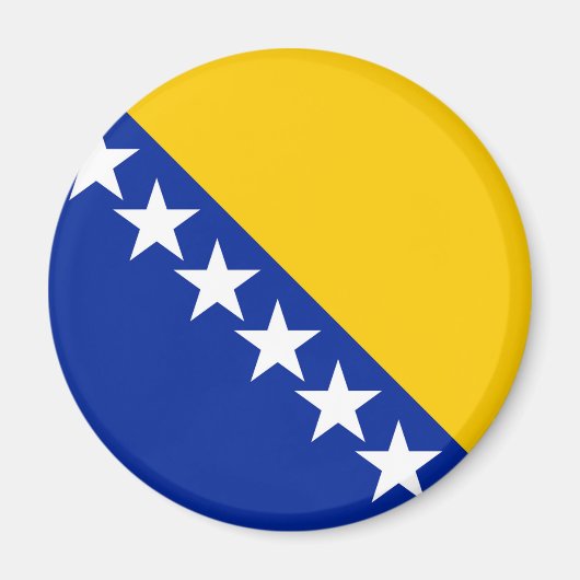 Flagge von Bosnien und Herzegowina Magnet (Vorne)