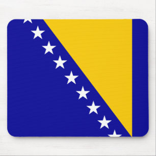 Flagge von Bosnien und Herzegowina Mousepad