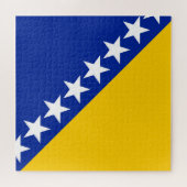 Flagge von Bosnien und Herzegowina Puzzle (Horizontal)