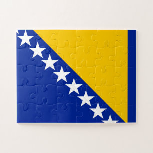 Flagge von Bosnien und Herzegowina Puzzle