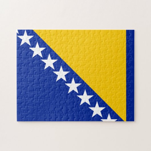 Flagge von Bosnien und Herzegowina Puzzle (Horizontal)