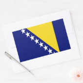 Flagge von Bosnien und Herzegowina Rechteckiger Aufkleber (Umschlag)