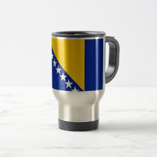 Flagge von Bosnien und Herzegowina Reisebecher