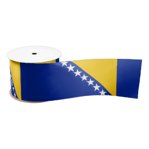 Flagge von Bosnien und Herzegowina Satinband