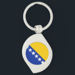 Flagge von Bosnien und Herzegowina Schlüsselanhänger<br><div class="desc">Flagge von Bosnien und Herzegowina</div>