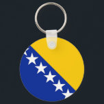 Flagge von Bosnien und Herzegowina Schlüsselanhänger<br><div class="desc">Flagge von Bosnien und Herzegowina</div>