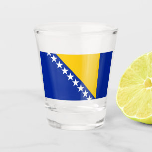 Flagge von Bosnien und Herzegowina Schnapsglas