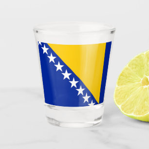 Flagge von Bosnien und Herzegowina Schnapsglas