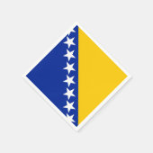 Flagge von Bosnien und Herzegowina Serviette (Ecke)