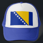Flagge von Bosnien und Herzegowina Truckerkappe<br><div class="desc">Flagge von Bosnien und Herzegowina</div>