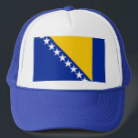 Flagge von Bosnien und Herzegowina Truckerkappe<br><div class="desc">Flagge von Bosnien und Herzegowina</div>
