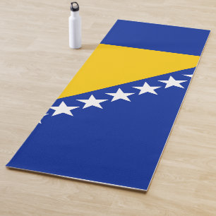 Flagge von Bosnien und Herzegowina Yogamatte