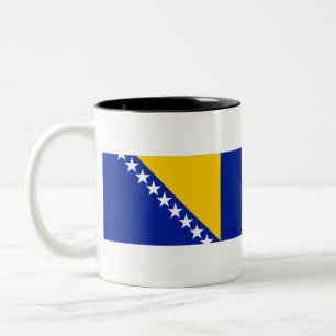 Flagge von Bosnien und Herzegowina Zweifarbige Tasse