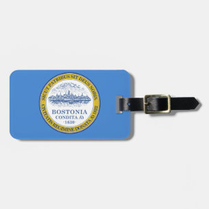 Flagge von Boston, Gepäckmarke Massachusetts Gepäckanhänger