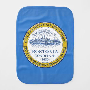 Flagge von Boston, Massachusetts Burp Cloth Baby Spucktuch