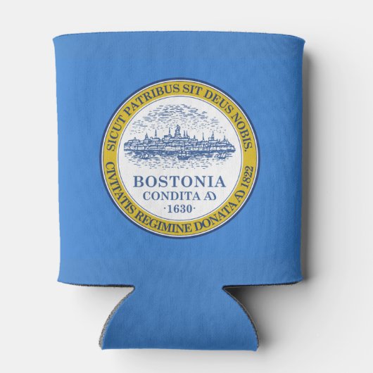 Flagge von Boston, Massachusetts Can Cooler Dosenkühler (Rückseite)