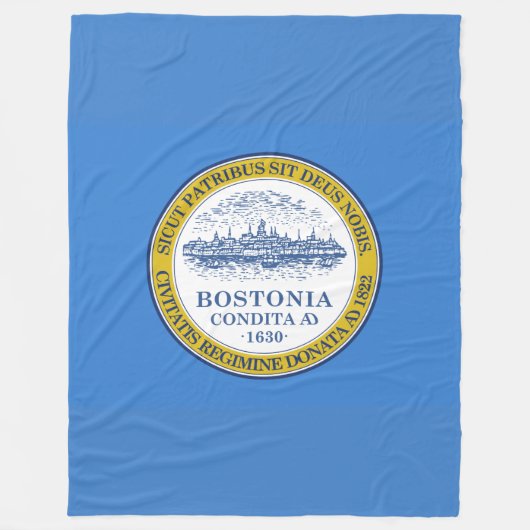 Flagge von Boston, Massachusetts Fleecedecke (Vorderseite)