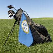 Flagge von Boston, Massachusetts  Golfhandtuch (Gras)