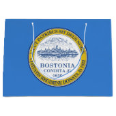 Flagge von Boston, Massachusetts Große Geschenktüte (Vorderseite)