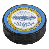 Flagge von Boston, Massachusetts Hockey Puck (3/4)