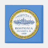 Flagge von Boston, Massachusetts Magnet (Vorne)