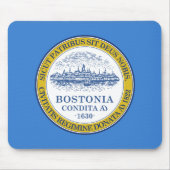 Flagge von Boston, Massachusetts Mouse Pad Mousepad (Vorne)