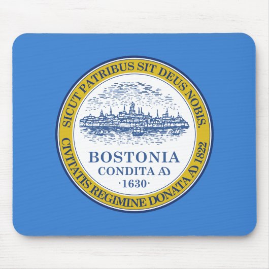 Flagge von Boston, Massachusetts Mouse Pad Mousepad (Vorne)