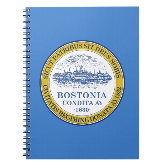 Flagge von Boston, Massachusetts-Notebook Notizblock (Vorderseite)