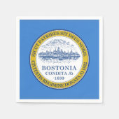 Flagge von Boston, Massachusetts Paper Napkins Serviette (Vorderseite)