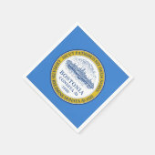 Flagge von Boston, Massachusetts Paper Napkins Serviette (Ecke)