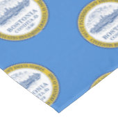 Flagge von Boston, Massachusetts Tablecloth Tischdecke (Schrägansicht)
