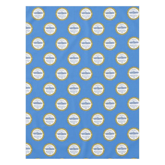 Flagge von Boston, Massachusetts Tablecloth Tischdecke (Vorderseite)