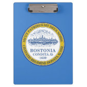 Flagge von Boston, Massachusetts Zwischenablage Klemmbrett (Vorderseite)