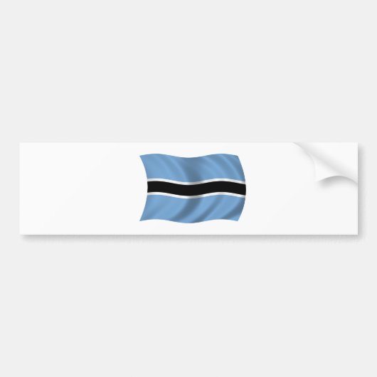 Flagge von Botswana Autoaufkleber (Vorne)